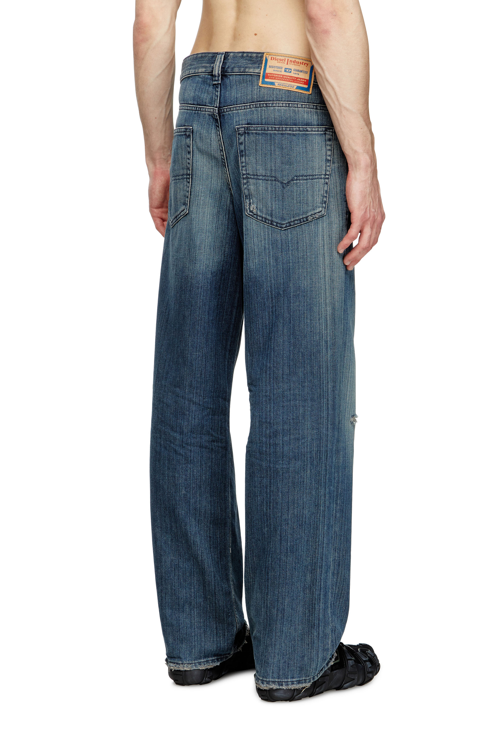 Diesel - Man's Relaxed Jeans 2001 D-Macro 09M09, Dark Blue - 4