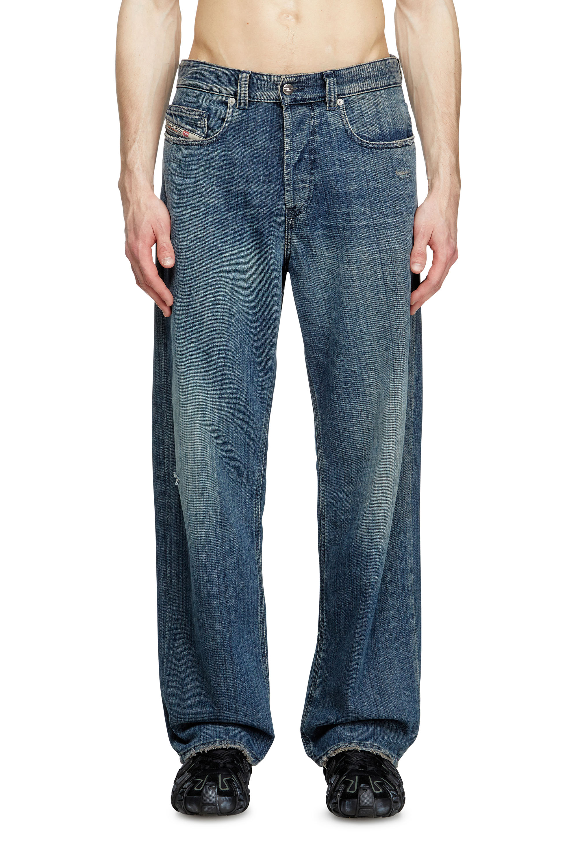 Diesel - Man's Relaxed Jeans 2001 D-Macro 09M09, Dark Blue - 1