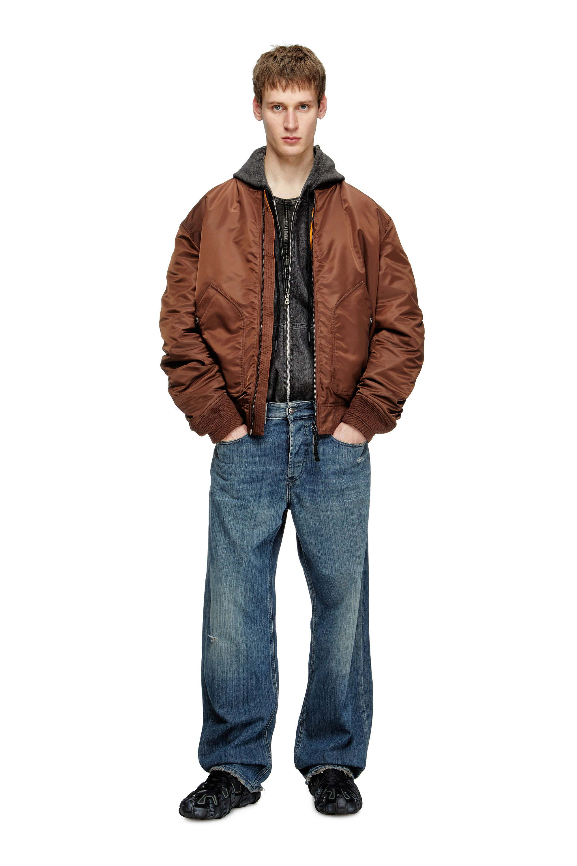 Diesel - Man's Relaxed Jeans 2001 D-Macro 09M09, Dark Blue - 2
